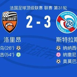 BSPORTS-斯特拉斯堡3-2逆转洛里昂，奥莫巴米德勒建功，纳纳西破门